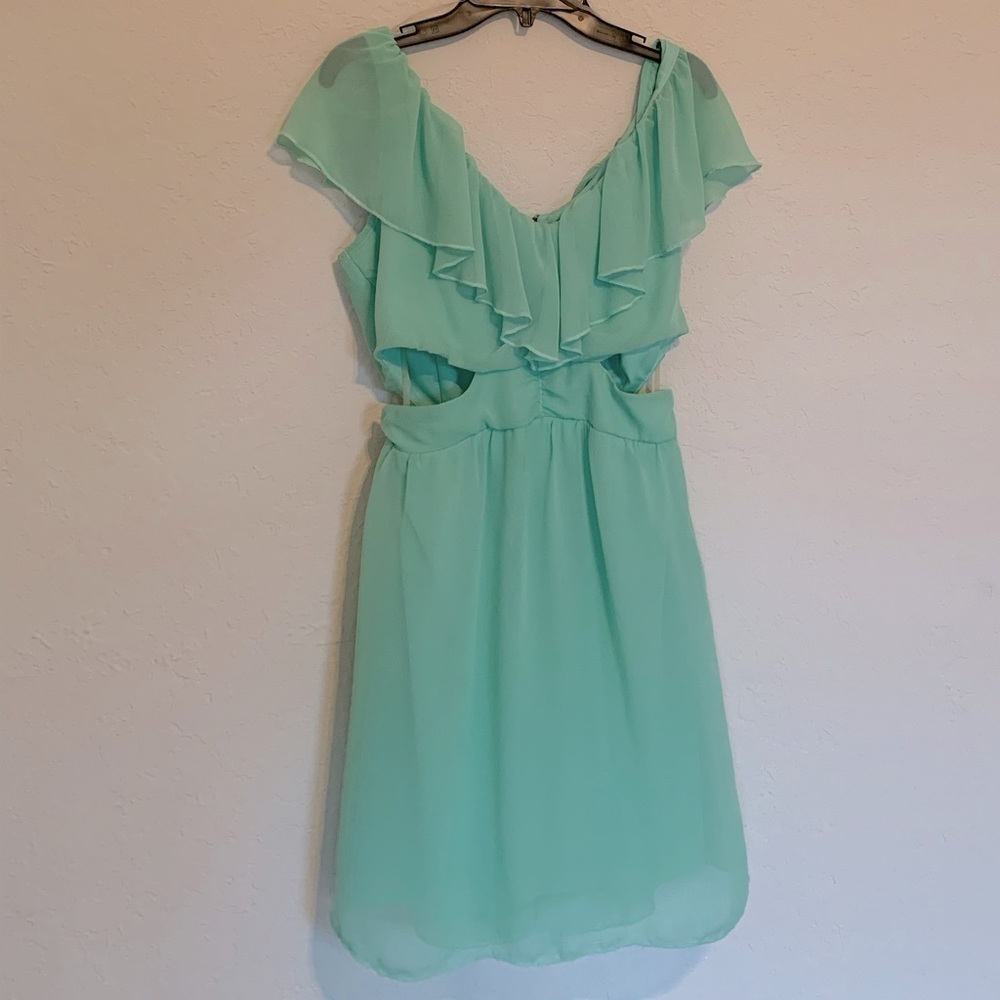 Juniors Medium Jessica Simpson Cut Out Dress Aquamarine